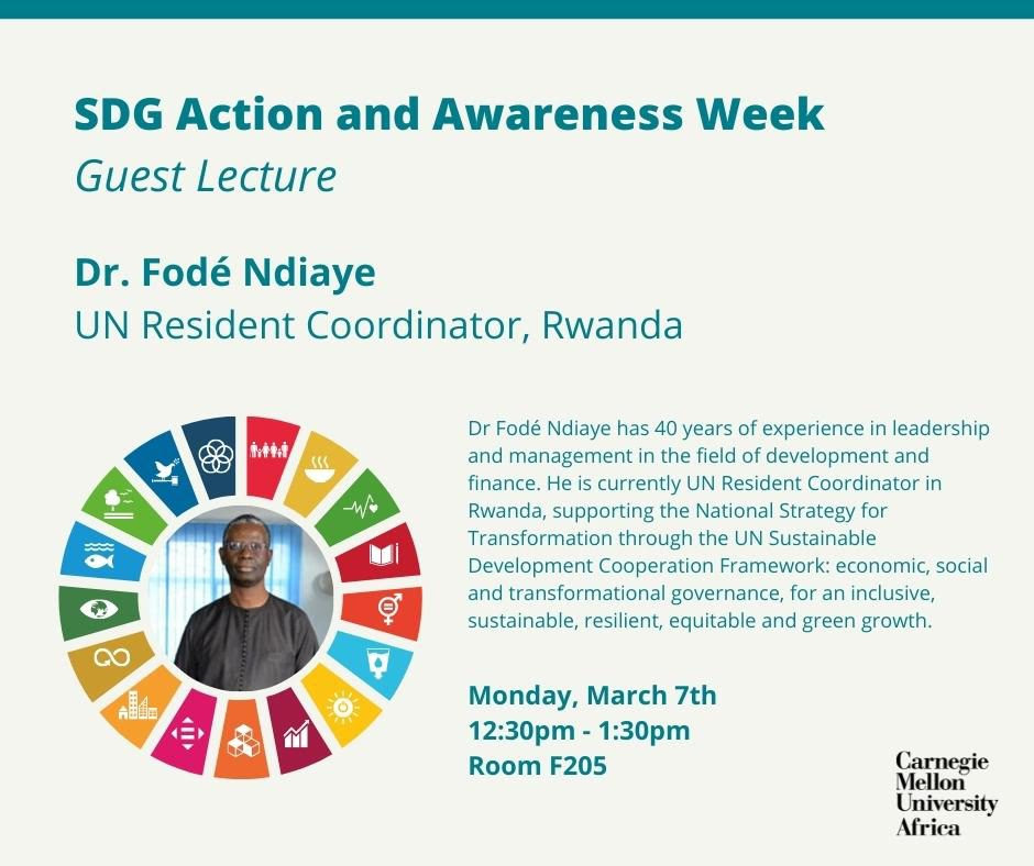 CMU-Africa Guest Lecture by Dr. Fode Ndiaye, UN Resident Coordinator (2022)