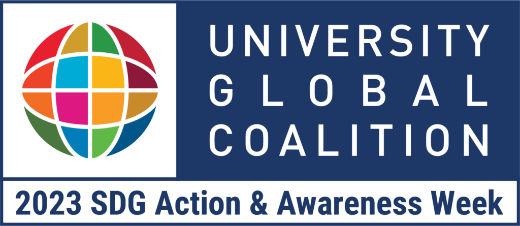 University Global Coalition SDG Action and Awareness Week 2023 with UGC logo