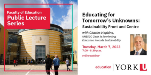 Educating for Tomorrow’s Unknowns: Sustainability Front and Centre